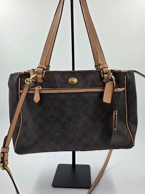 Coach | Bags | Coach Authentic Hampton Braided Trim Tassel Satchel